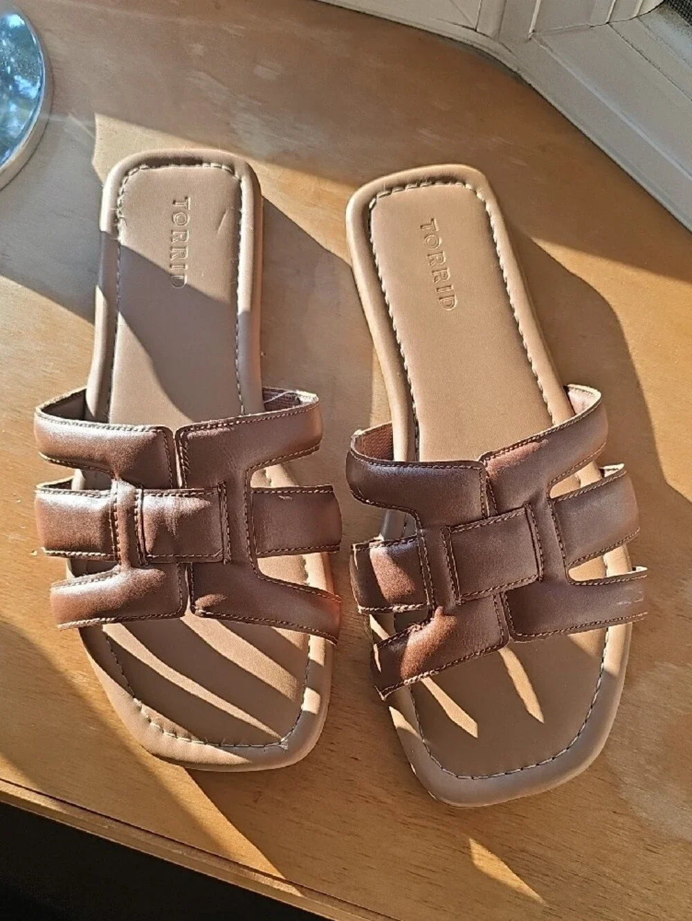 Torrid H-Band Slide Sandal - Brown Size 9ww